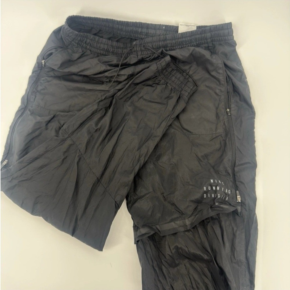 Nike Running Division Mens Black Nylon Track Pants Joggers DA1274-010 Size M